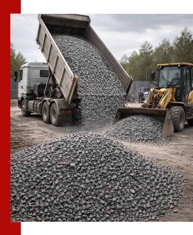 Доставка и продажа щебня гранитного в Валуйках