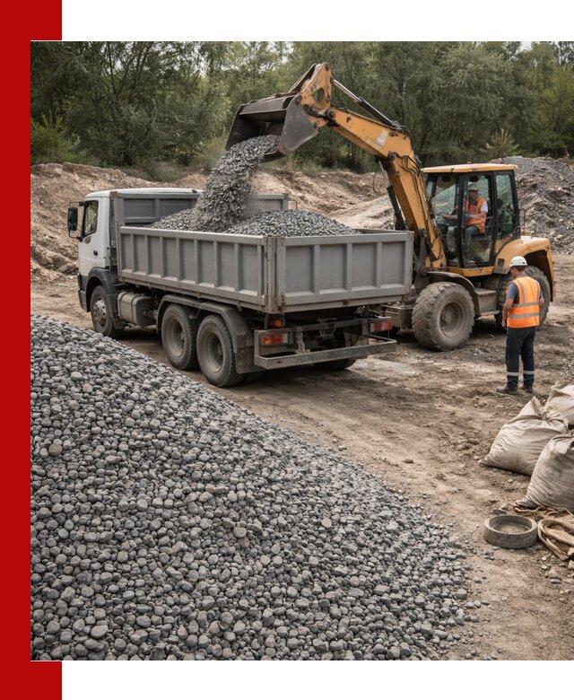 Доставка гравийного щебня в Валуйках оптом и в розницу