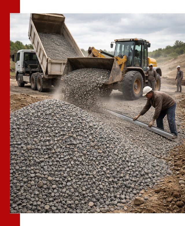 Гравийный щебень фракция 5-20 с доставкой в Валуйках