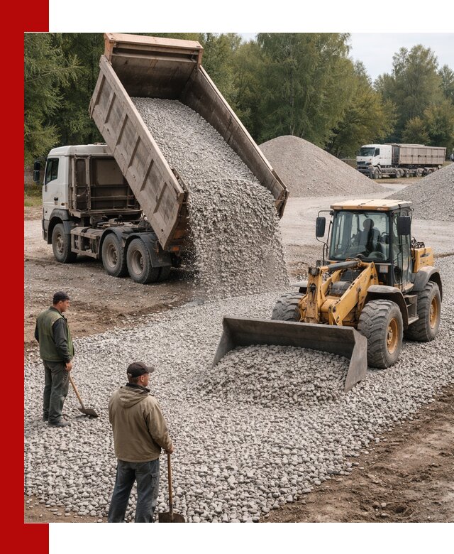 Купить гравийный щебень фракция 20-40 в Валуйках с доставкой