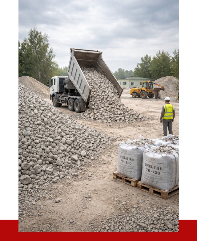 Известняковый щебень фракция 70-150 в Валуйках от 1331 р. | ПРОНЕРУДВли