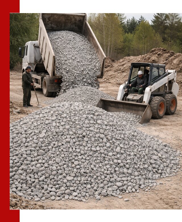 Доставка доломитового щебня в Валуйках напрямую от карьера