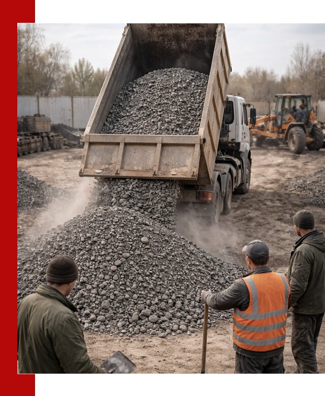 Доставка шлакового щебня в удобные сроки по выгодной цене в Валуйках