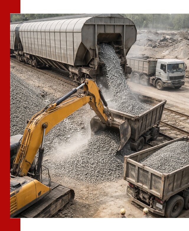 Доставка железнодорожного щебня в Валуйках крупными партиями быстрого отгруза