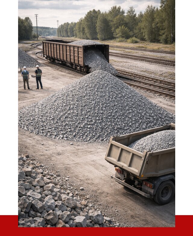 Железнодорожный щебень 20-60 в Валуйках от 1810 р. | ПРОНЕРУДВли