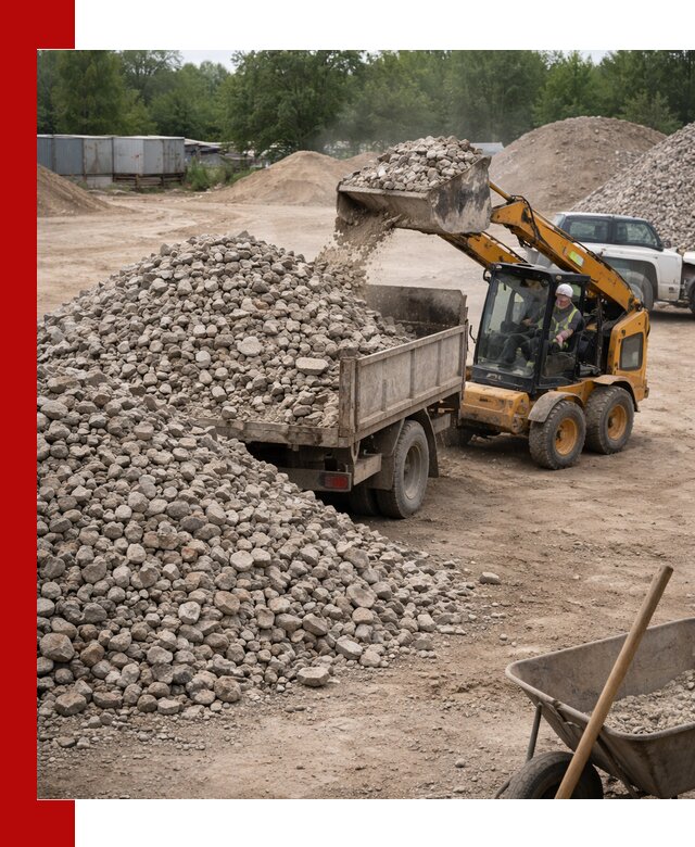 Доставка вторичного щебня в Валуйках для строительных работ