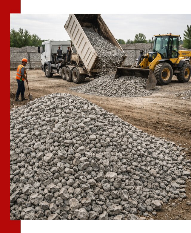 Доставка бетонного щебня фракции 40-70 в Валуйках