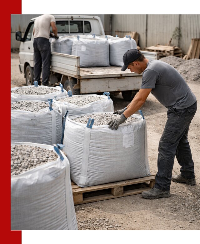 Доставка щебня в мешках по выгодным ценам в Валуйках