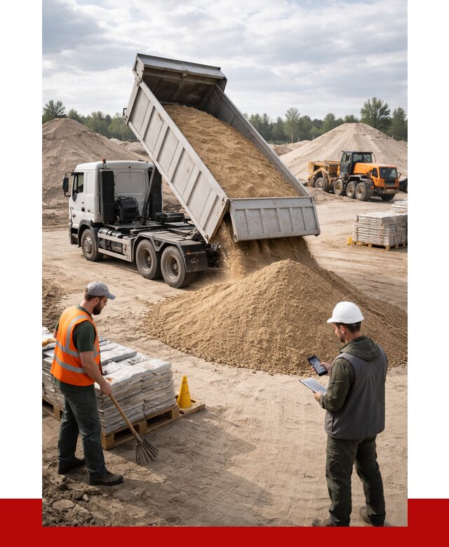 Карьерный песок с доставкой в Валуйках от 3832 р. ПРОНЕРУДВли