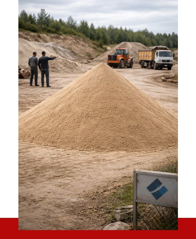 Карьерный песок навалом в Валуйках от 1916 р. | ПРОНЕРУДВли