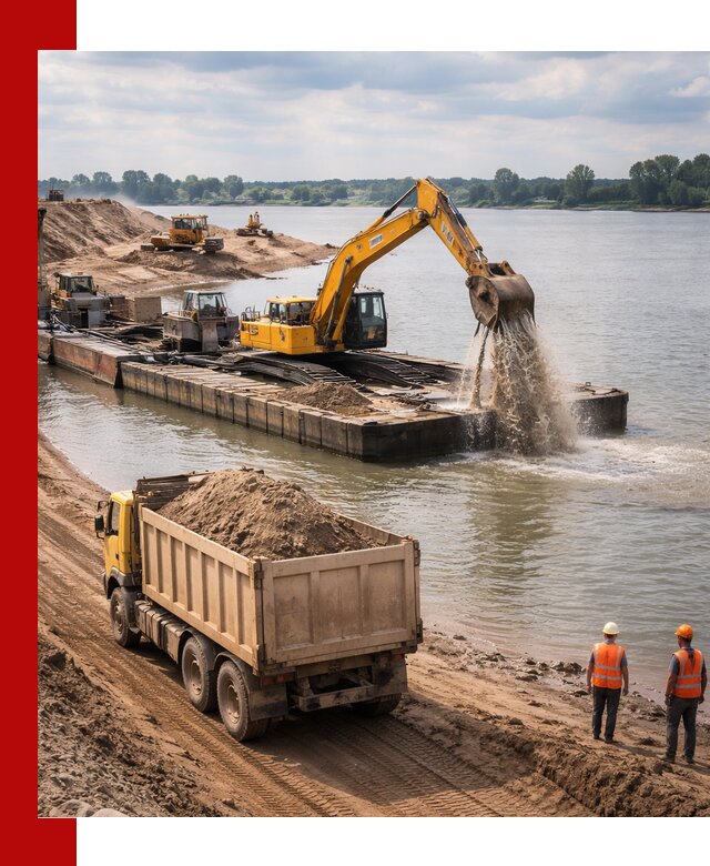 Намывной песок с доставкой в Валуйках оптом и в розницу