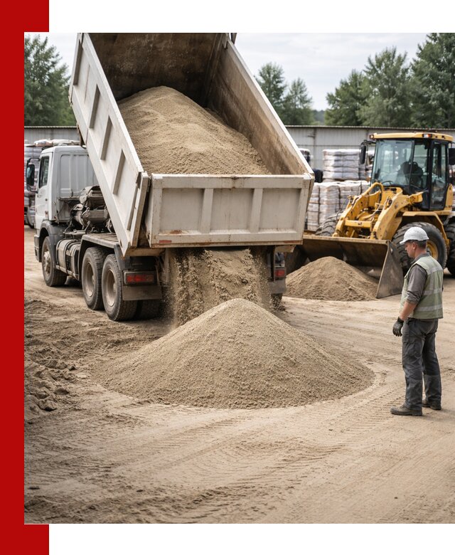 Поставка и доставка песка для бетона в Валуйках