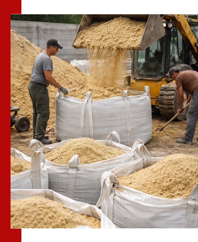 Поставка качественного песка для кладки в Валуйках