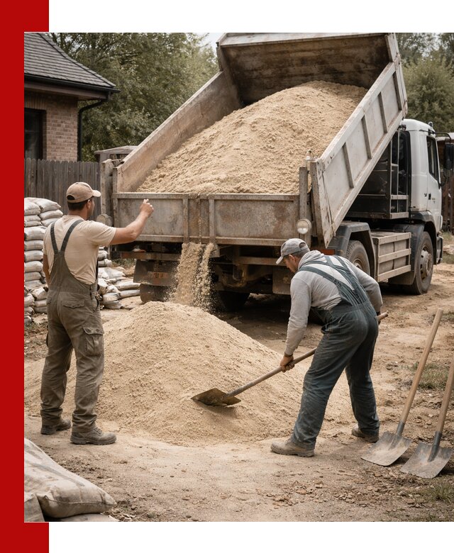 Песок для штукатурки с доставкой в Валуйках качественный и чистый