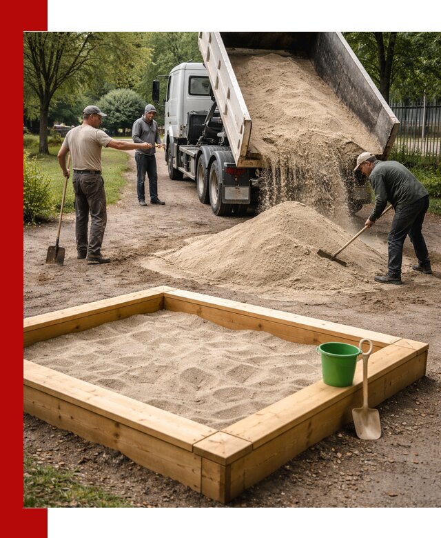 Песок для песочницы с доставкой в Валуйках недорого и чистый