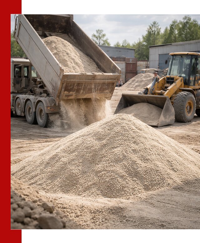 Кварцевый песок с доставкой в Валуйках для строительных работ