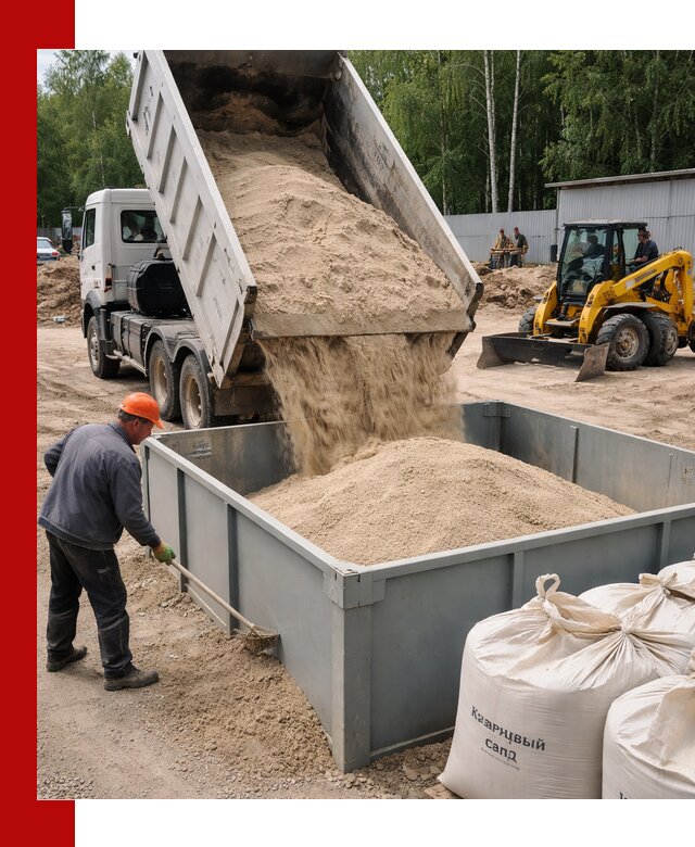 Кварцевый песок для фильтра в Валуйках — доставка и качество