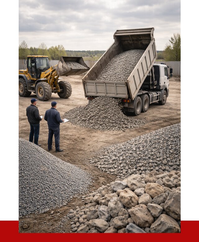 Гравий и камень с доставкой в Валуйках от 4471 р. - ПРОНЕРУДВли