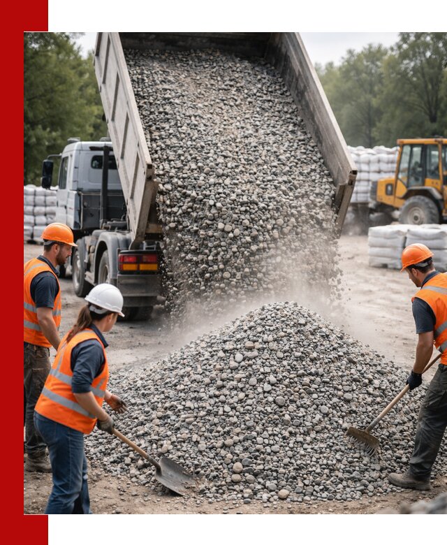 Доставка гравия и камня в Валуйках оптом и в розницу