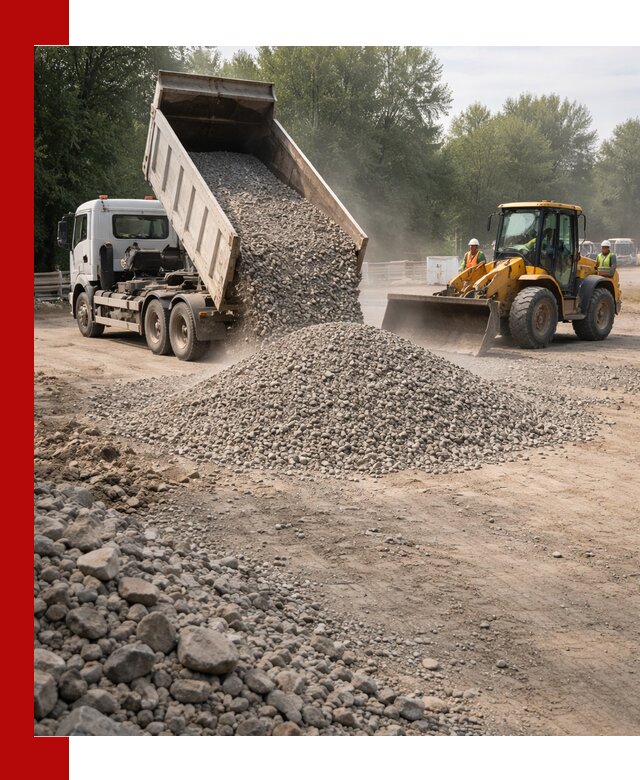 Гравий фракция 5–20 доставка в Валуйках оптом и в розницу