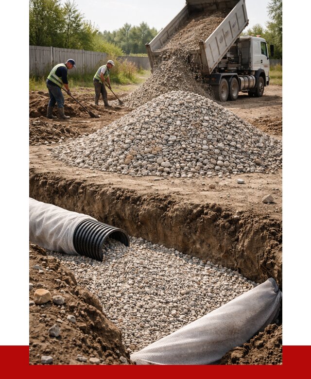 Гравий для дренажа в Валуйках от 2342 р., доставка ПРОНЕРУДВли