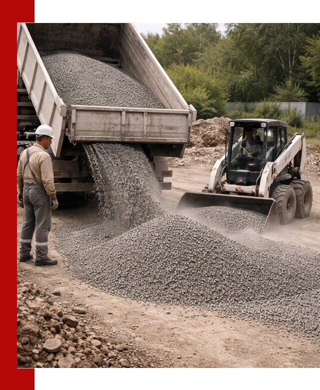 Доставка гравийного отсева 0-5 в Валуйках оптом и в розницу