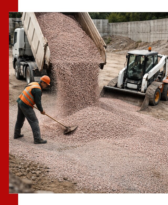 Крошка розовый гранит с доставкой в Валуйках от производителя