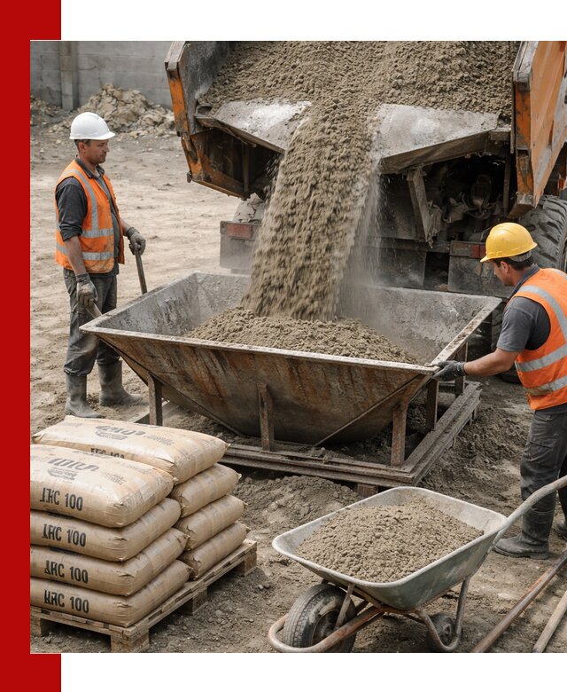 Доставка цементно-песчаной смеси М100 в Валуйках