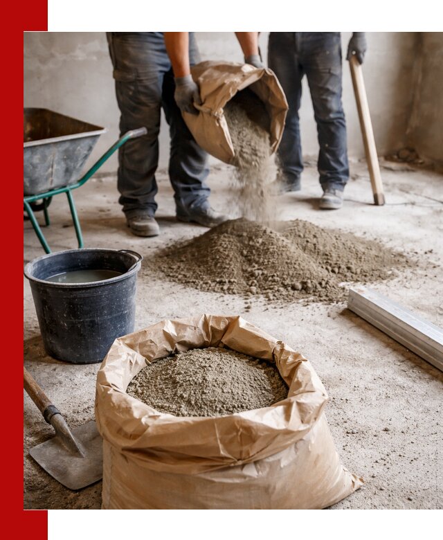 Доставка сухой смеси для стяжки в Валуйках