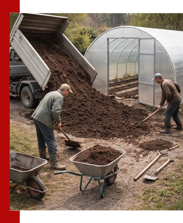 Грунт для теплицы с доставкой в Валуйках — плодородный субстрат под растения