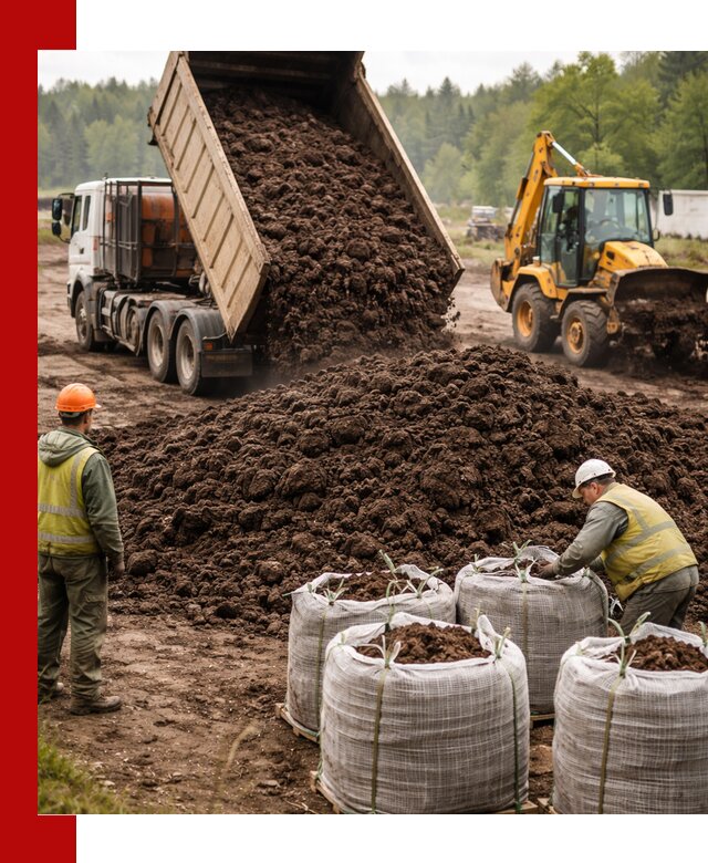 Доставка нейтрального торфа в Валуйках оптом и в розницу