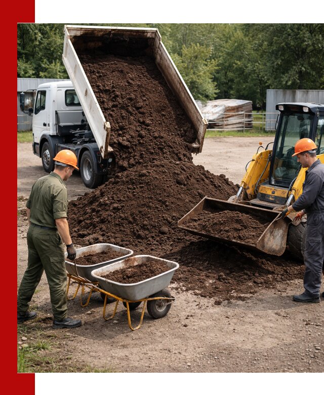 Доставка торфо-земляной смеси в Валуйках для огорода и ландшафта