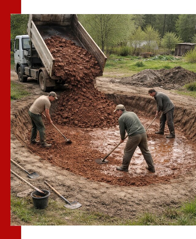 Купить качественную глину для пруда в Валуйках