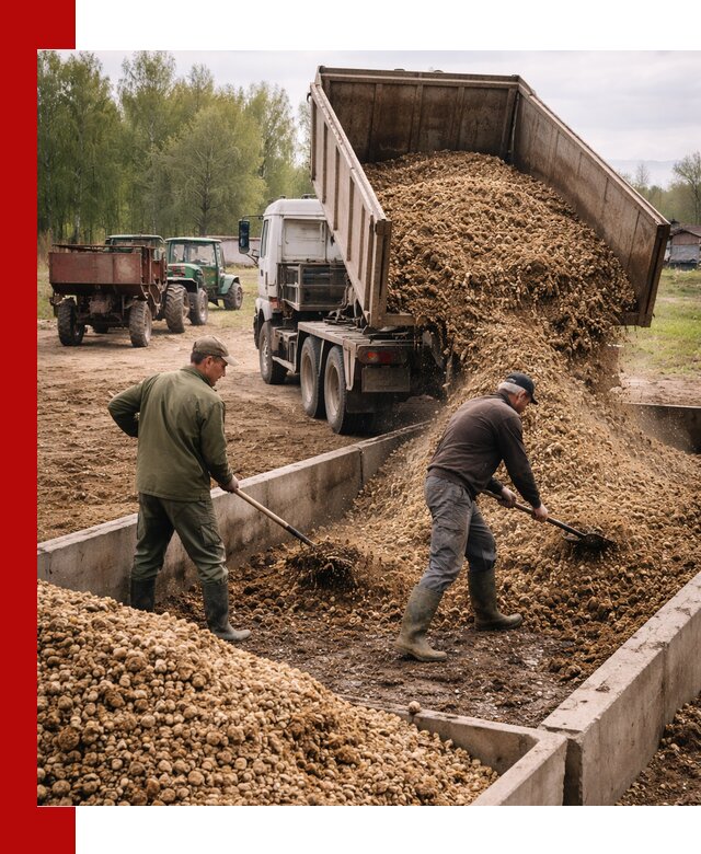 Куриный помет с доставкой в Валуйках оптом и в розницу