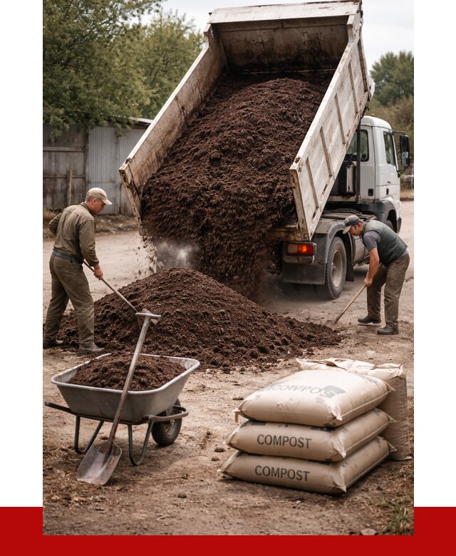 Купить компост в Валуйках от 4471 р. за куб с доставкой | ПРОНЕРУДВли