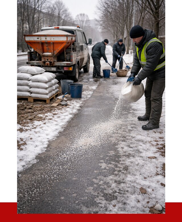 Реагент против гололеда в Валуйках с доставкой от 4790 р. | ПРОНЕРУДВли