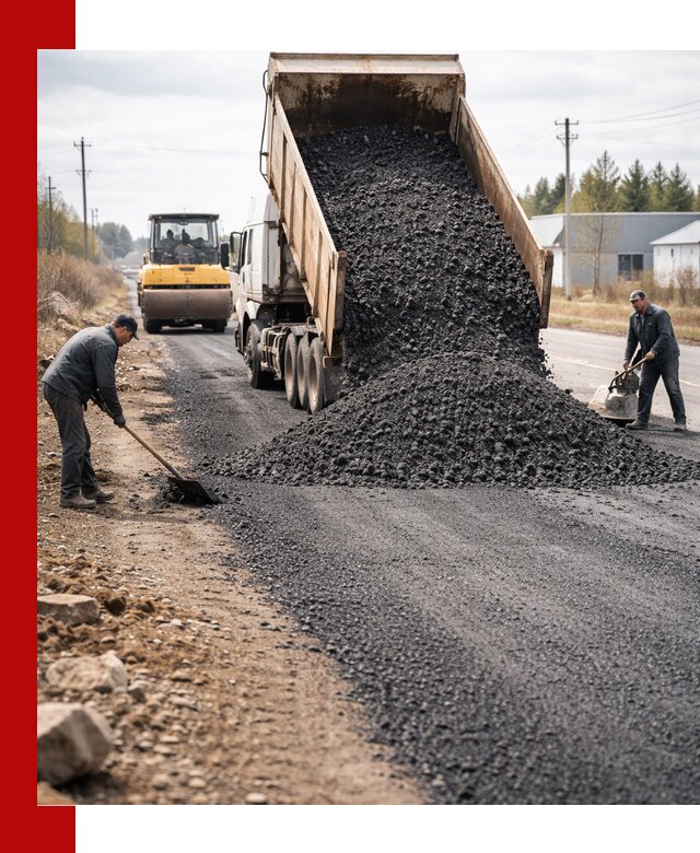 Асфальтовая крошка для дорог в Валуйках — поставка и доставка