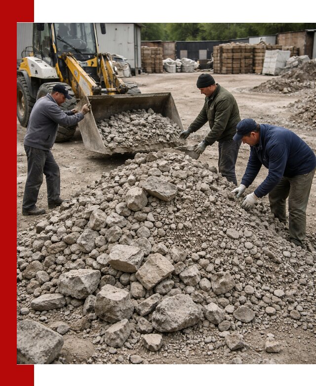 Демонтаж и вывоз бой бетона в Валуйках