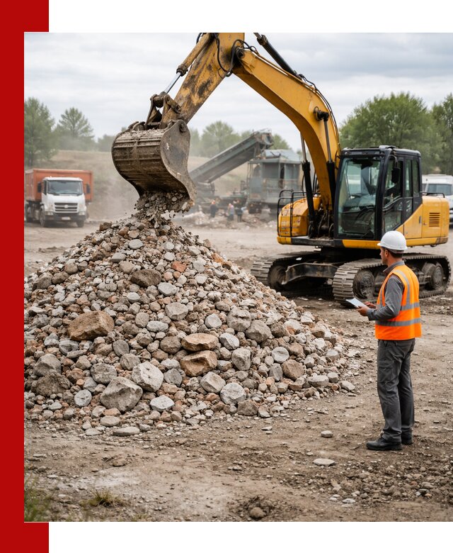 Доставка и вывоз строительного боя в Валуйках