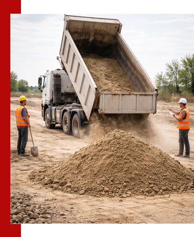 Доставка самосвалом 15 кубов в Валуйках за город и по городу