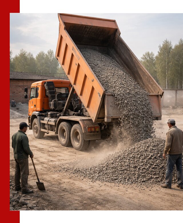 Доставка самосвалом 20 м3 в Валуйках быстро и надежно