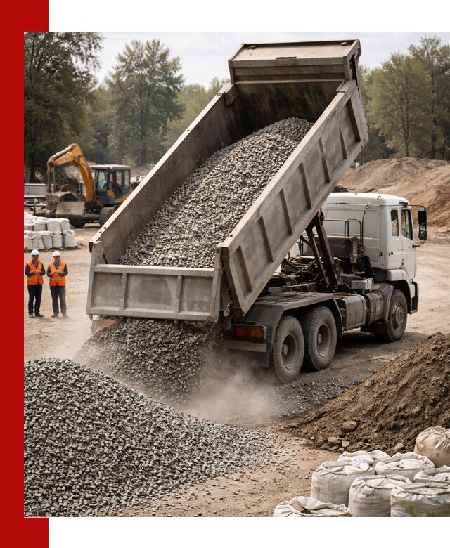 Аренда самосвала в Валуйках для доставки сыпучих и нерудных материалов