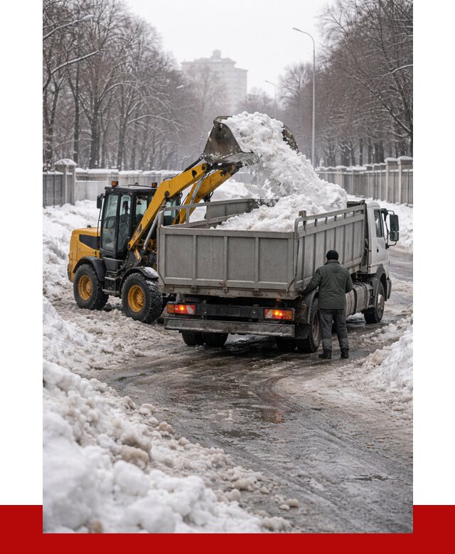 Вывоз снега с погрузкой в Валуйках от 3726 р. ПРОНЕРУДВли