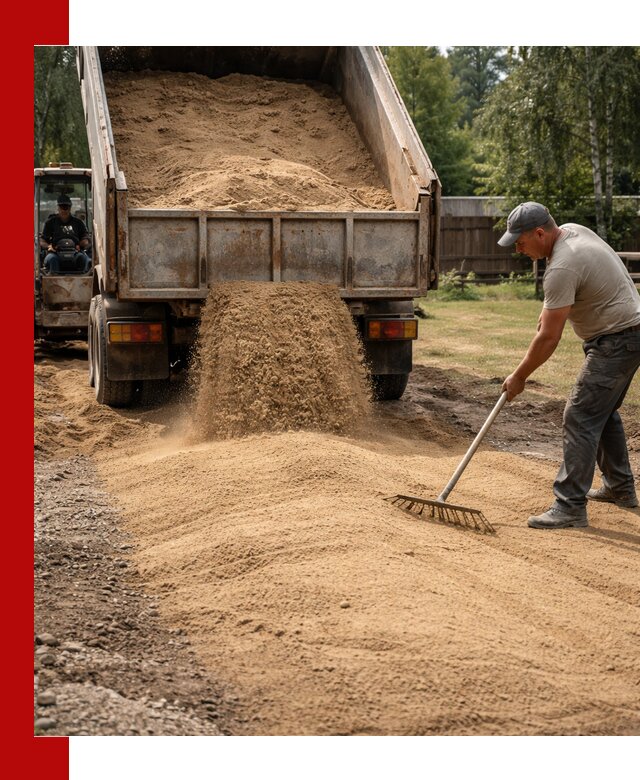Отсыпка участка песком в Валуйках быстро и качественно