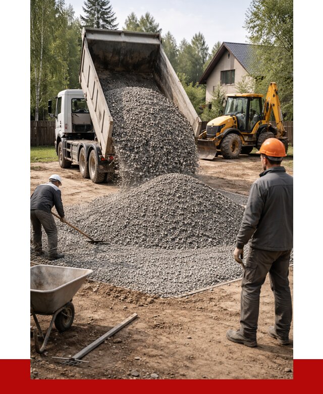 Отсыпка участка щебнем в Валуйках от 6919 р. ПРОНЕРУДВли