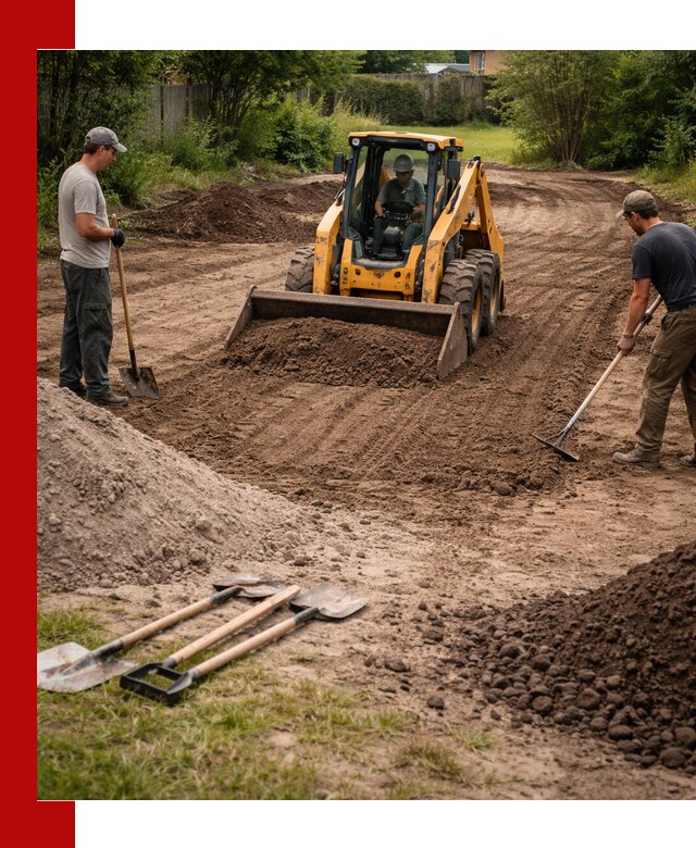 Планировка участка грунтом с вывозом и доставкой в Валуйках